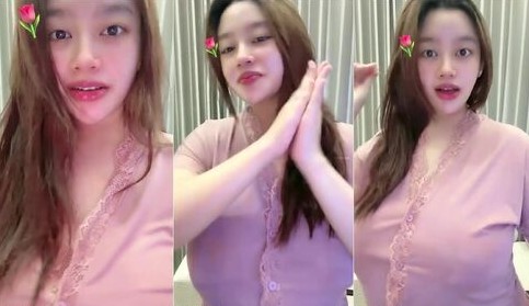 Uting Jelas Keyshit Tobrut Pink No Bra Instagram